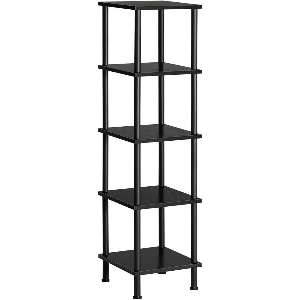 5 Tier Corner Shelf, Corner Square Shelf Display Shelf, High Storage Shelf Plant Shelf, Small Space Corner Bookshelves