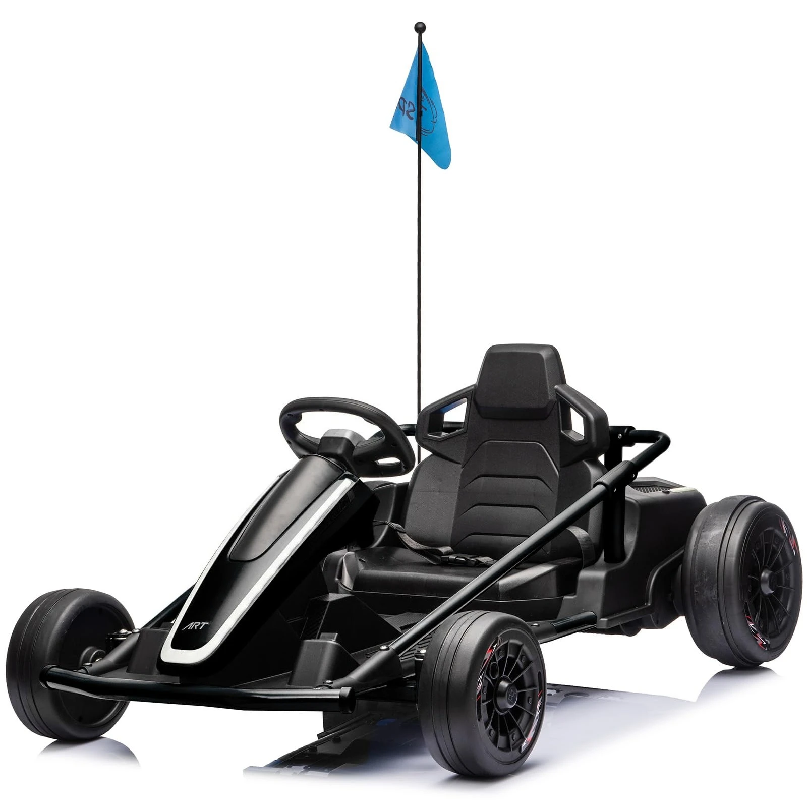 36V Ride on Electric Go Kart for Ages 6+ Off-Road Drift Cart, Black
