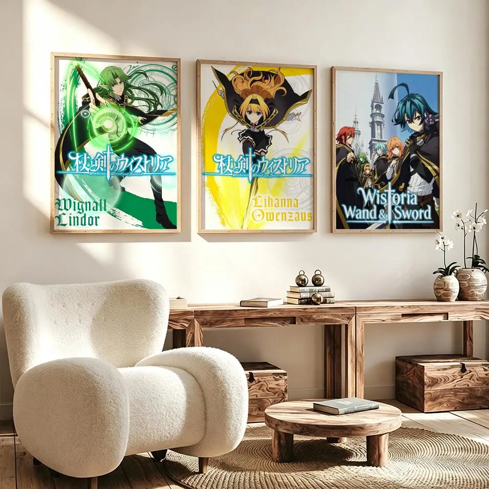 anime Wistoria Wand and Sword Poster Poster HD Waterproof Self Adhesive Wall Art Print Decor for Bedroom Living Room Gift