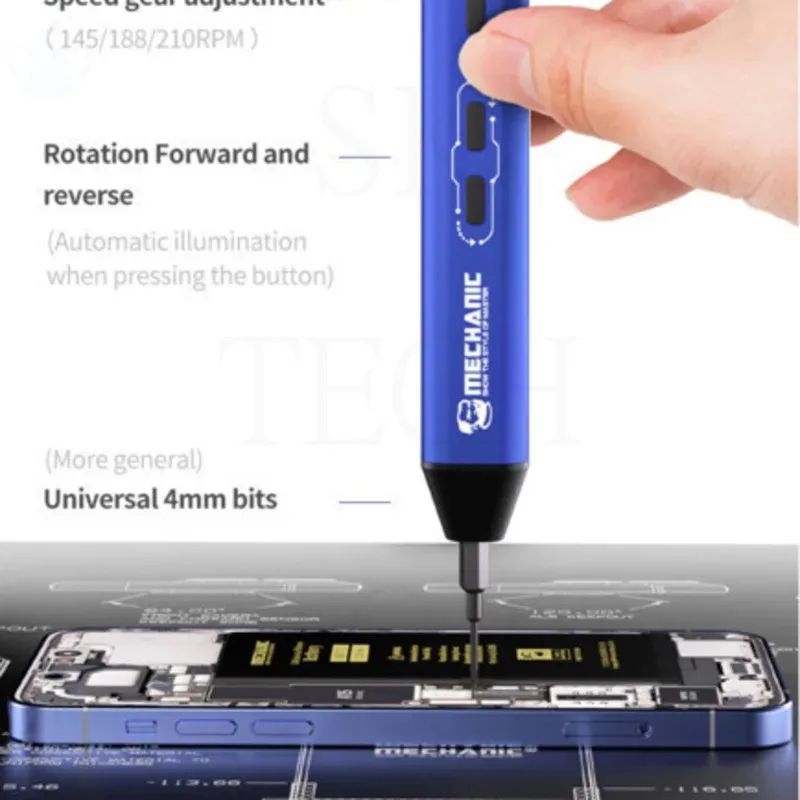 

24 IN 1 Smart Electric Screwdriver One-click Automatic Boot with LED Lamp for Phone Teardown Repair Tools Kit Set MECHANIC ES240