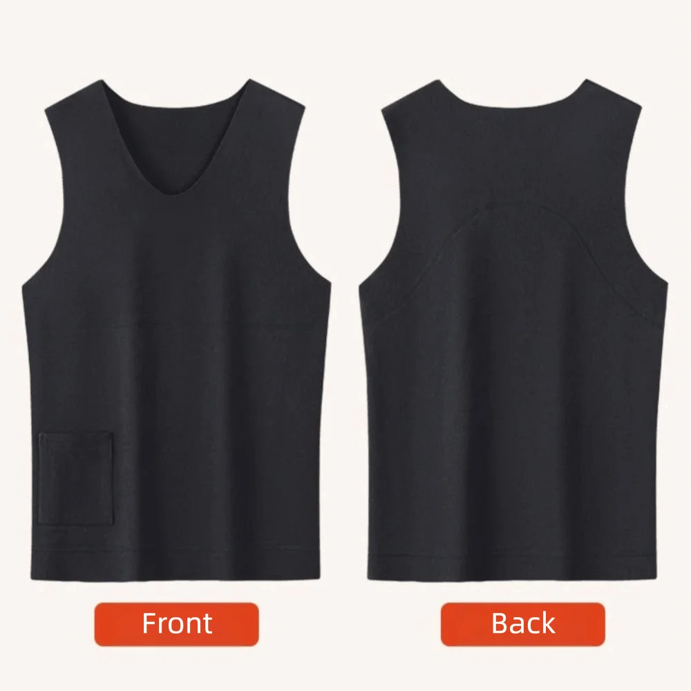 USB Charging Heated Vest Lightweight Seamless Design Self Heating Jacket Slim Fit 3-Zone Intelligent Heating Warm Winter Vest