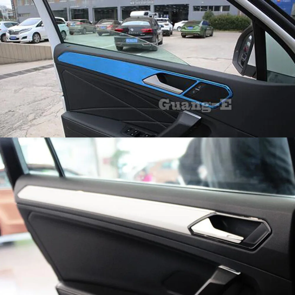 

Car Trim Door Inner Lamp Handle Bowl Handrail Armrest Cover Stick For Volkswagen VW Tiguan L MK2 2016 2017 2018 2019 2020 2021