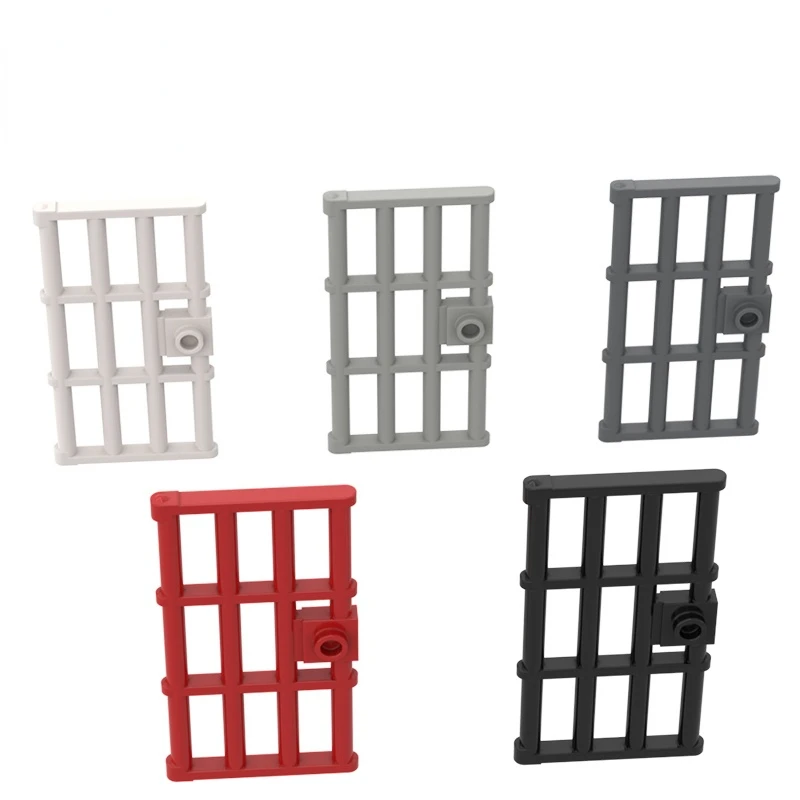 10pcs MOC Brick Parts 60621 Door 1 x 4 x 6 Barred Compatible Building Block Particle DIY Assmble Kid Puzzle Toy Birthday Gift