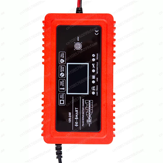 European and American socket standard portable 12V10A 24V 5A AGM car battery charger ABS shell adaptive function 220V input