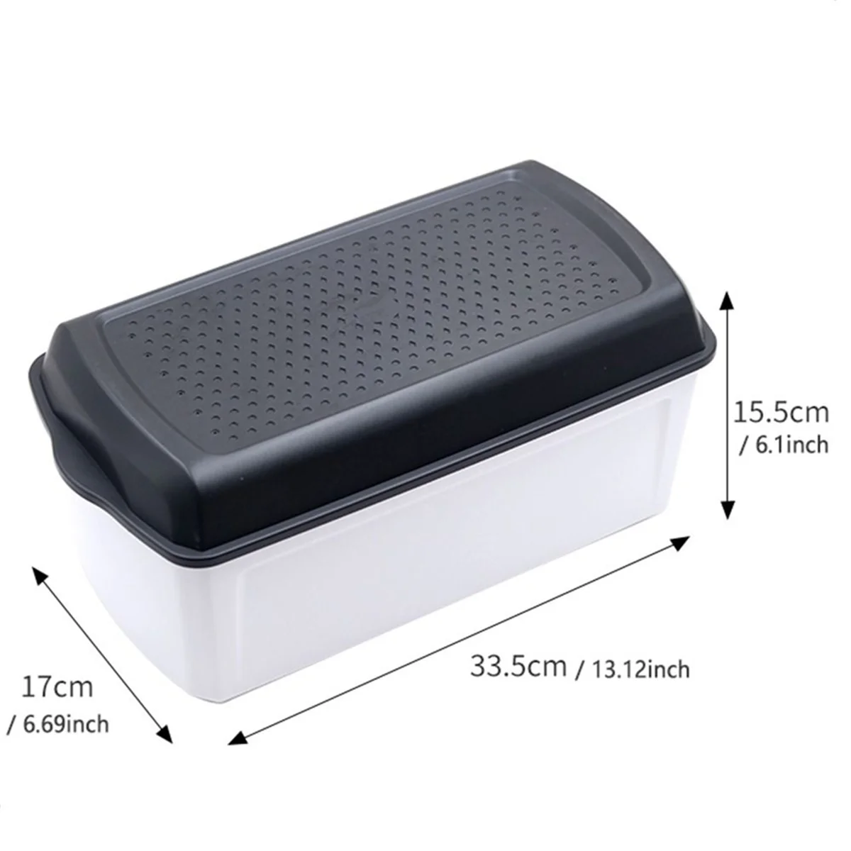 

Highly Recommended.Innovative Bread Bin Keeps Baked Goods Bread Smart Bread Bin