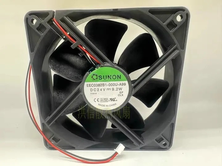 Free shipping original EEC0382B1-000U-A99 DC24V 9.2W 12038 inverter fan