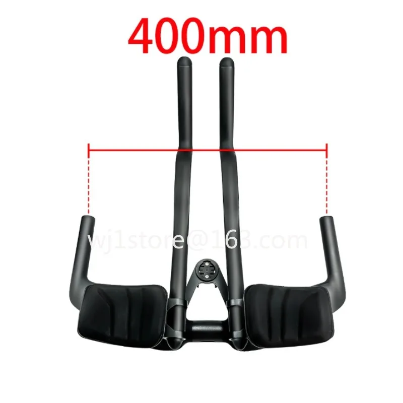 Carbon fiber TT handle 55 degree bike triathlon long distance rest handle pair elbow pad accessories