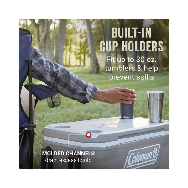 316 シリーズ ホイール付きクーラー 101 缶/62 クォート ハードサイド クーラー - グレー