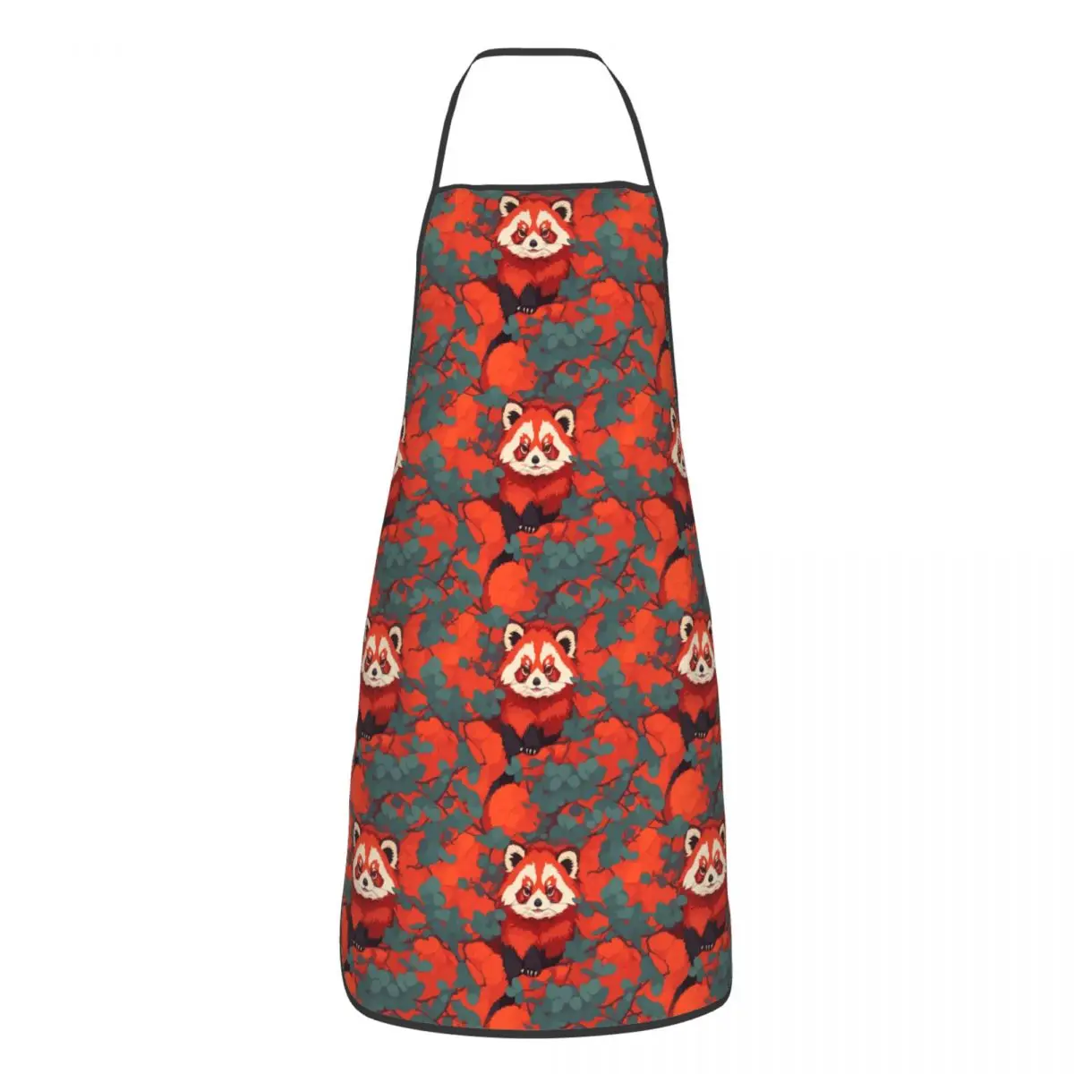 Red Panda Aprons Chef Cooking Tablier Waterproof Bib Kitchen Cleaning Pinafore for Women Men Painting