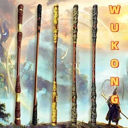 70in Sun Wukong Inspired Golden Staff PU Black Myth Weapon Cudgel Real Full Size Japanese Katana Samurai Sword Cosplay Accessory