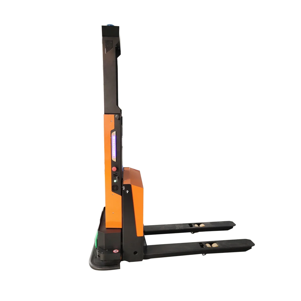 TZBOT Лазерная SLAM-навигация Agv Автомобильный радар-датчик Автоматизированный управляемый автомобильный вилочный погрузчик agv с грузоподъемностью 1500 кг для склада