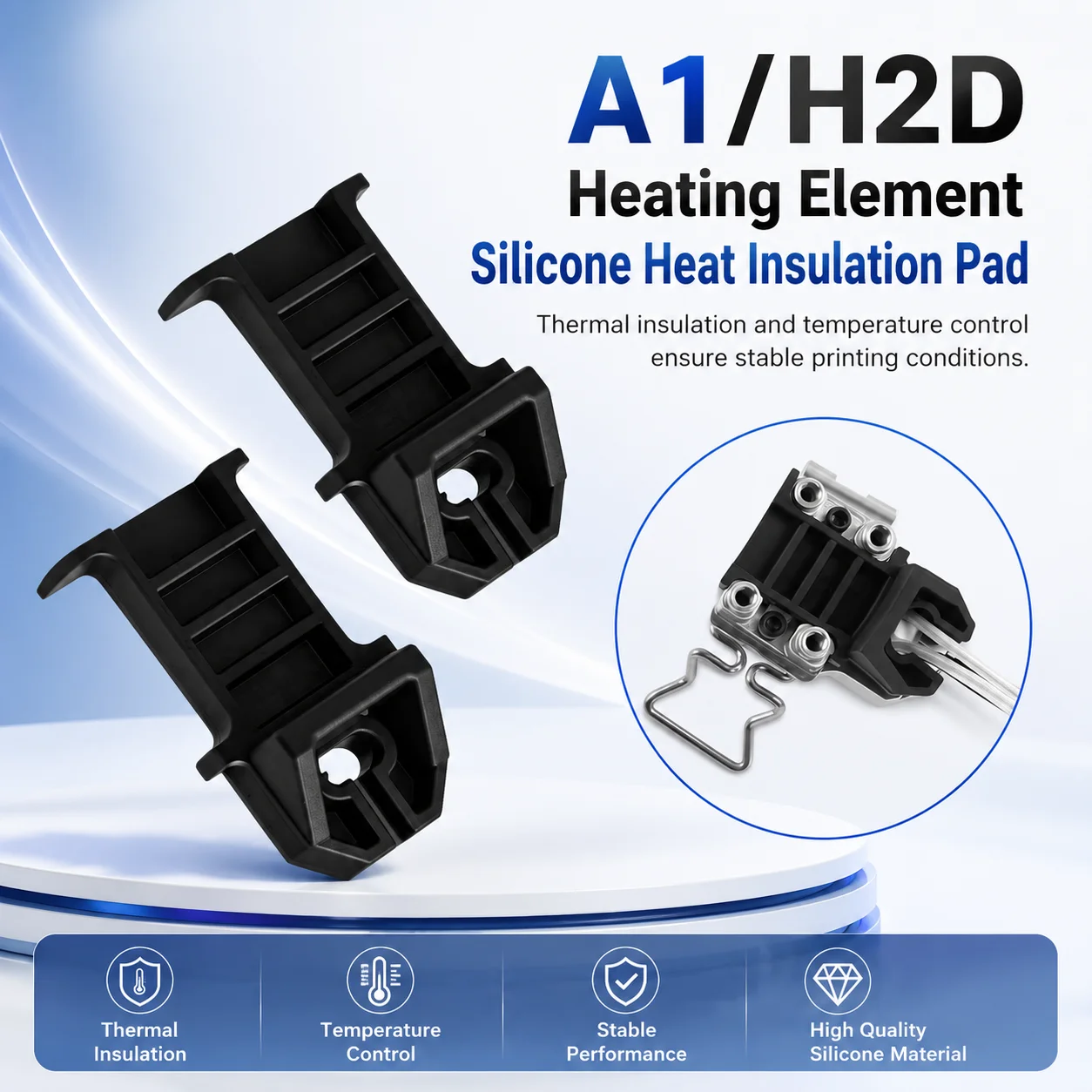 New Hotend Silicone Insulation Pad For Lab A1/A1 mini Hot end Silicone Protective Cover for Bamboolab A1/A1mini 3D Printer