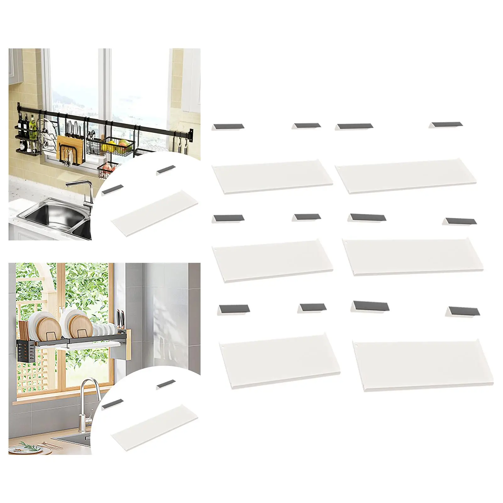 

Window Sill Plant Shelf, Kitchen Window Sill Extender Shelf, Countertop Extension Storage Rack for Workbench