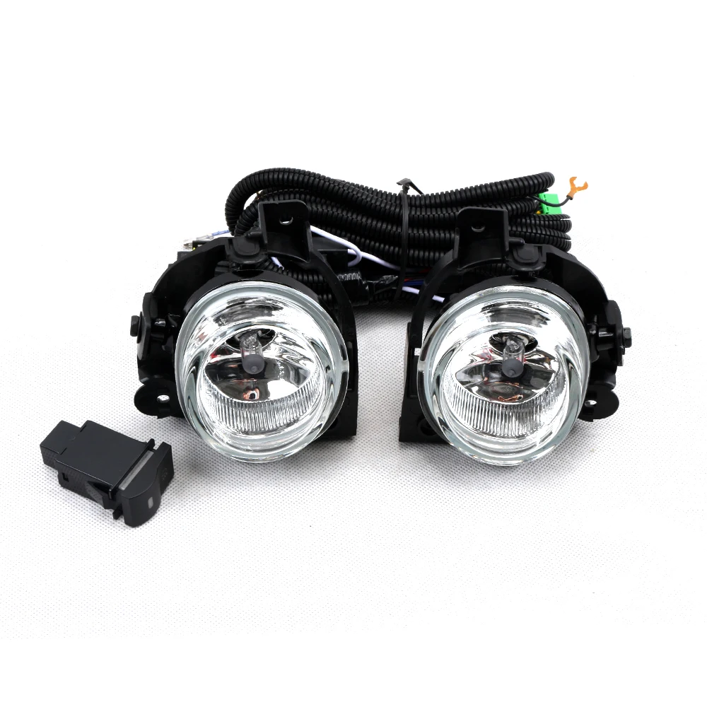 Front Bumper Fog Lamp Upgrade Kit FOR Ford Ranger 2010-2011 Version Additional Foglight Set Switch + Wiring