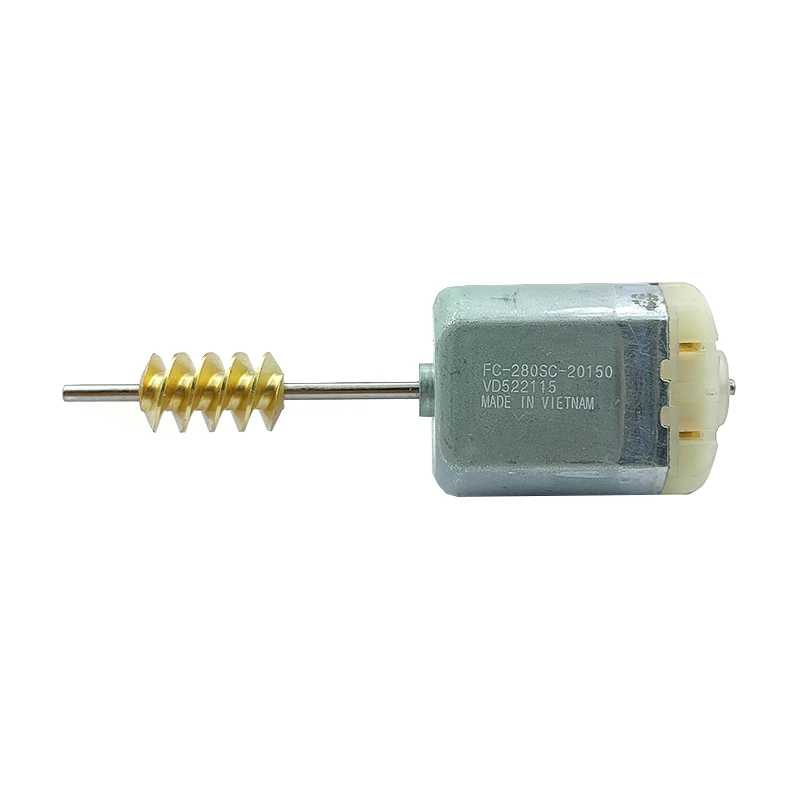 

Mabuchi FC-280SC-20150 Mini 280 Motor DC 12V 11400RPM Micro 24mm Electric Motor 41mm Long Worm Gear Shaft for Rearview Mirror