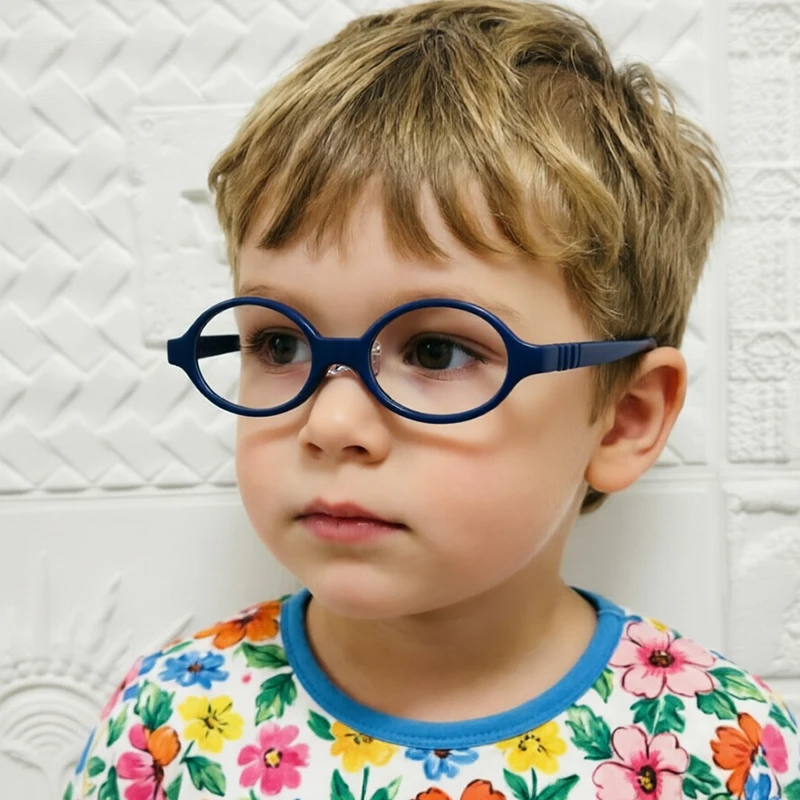 Hotsales TR938 ambiental TR90 gafas graduadas de seguridad flexibles sin bisagras con cordón elástico almohadilla nasal suave para bebé