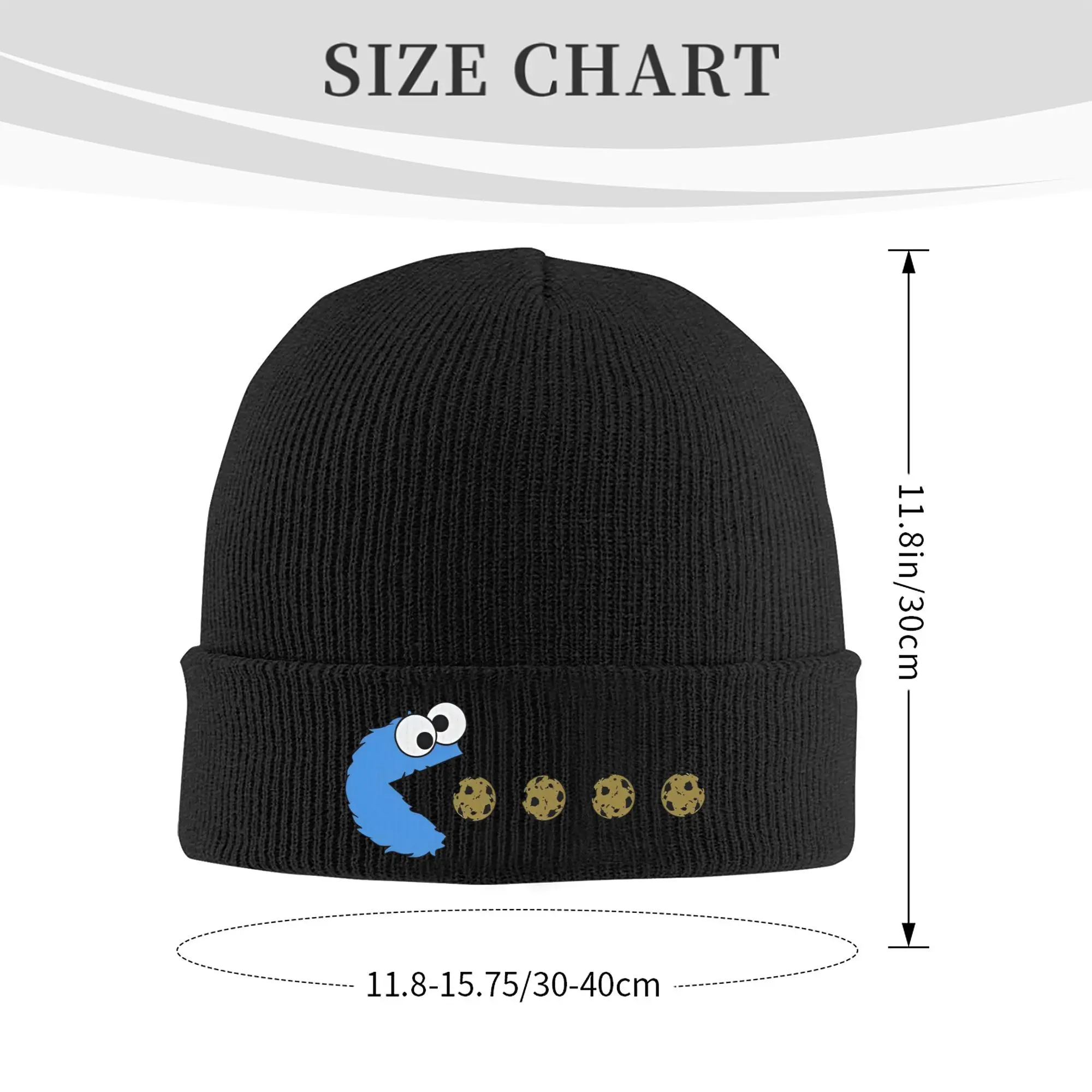 Sesame Streets Cookie Monster ถักหมวกฤดูใบไม้ร่วงฤดูหนาว Skullies Beanies Baggy การ์ตูนหมวกผู้ชายผู้หญิงอะคริลิค Casual Skullcap