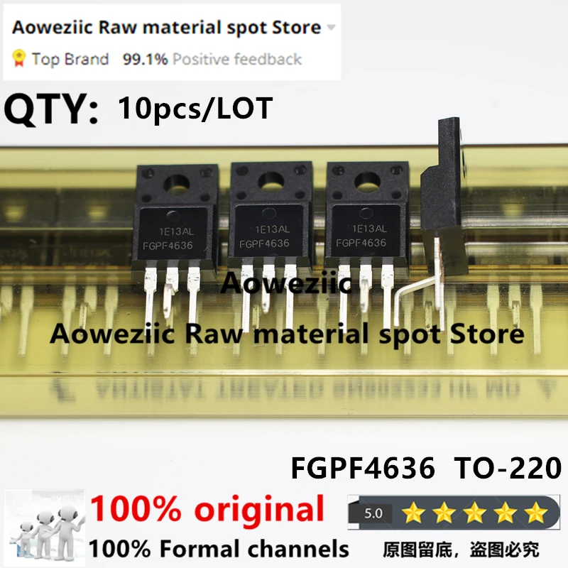 Aoweziic  100% New Imported Original FGPF4636RDTU FGPF4636TU  FGPF4636 TO-220F  LCD TV Plasma Tube