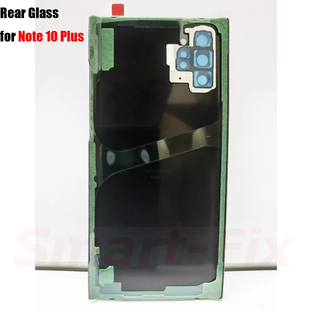 OEM (New) Rear Cover Case For SAM-Note 10 Plus N10+ Rear Glass with Camera Lens&Glue Back Battery Cover Door Housing Replacement