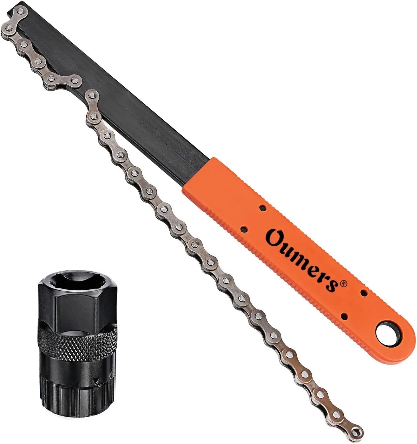 

Bike Chain Tools Kit: Rotor Lockring Wrench & Chain Whip for Cassette Removal