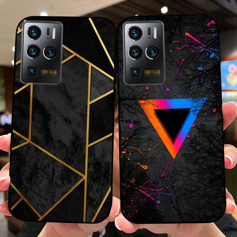 For ZTE Axon 30 Ultra 5G Case Axon30 Pro+ Shockproof Silicone Phone Cover For ZTE Axon 30 Pro 5G Coque 30S Color Printing Bumper