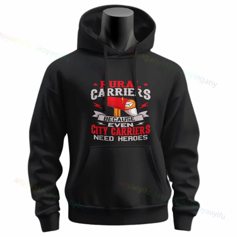 เสื้อฮู้ดลายกราฟิกพนักงานไปรษณีย์ตลกๆ พร้อมข้อความว่า โอ้ คุณได้เลย. วันหยุดวันหิมะ? เสื้อฮู้ดแขนยาวสลักคำว่า “น่ารักมาก”