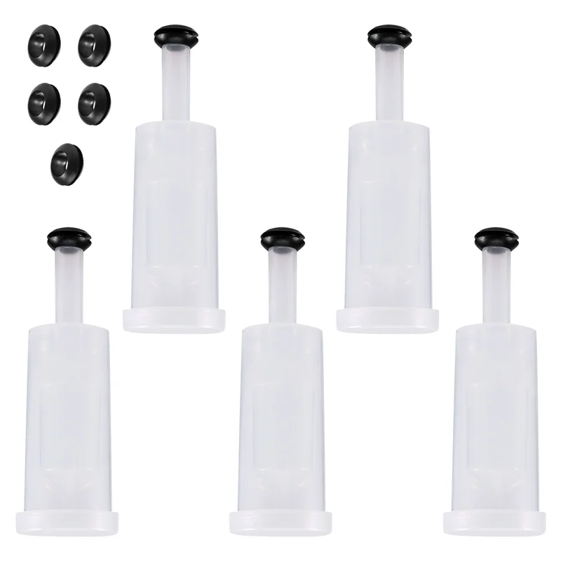 

Комплект крышек для ферментации ABGR, воздушный шлюз для ферментации воздушных замков с черными втулками, воздушный шлюз, пузырь для пива и вина, баночка