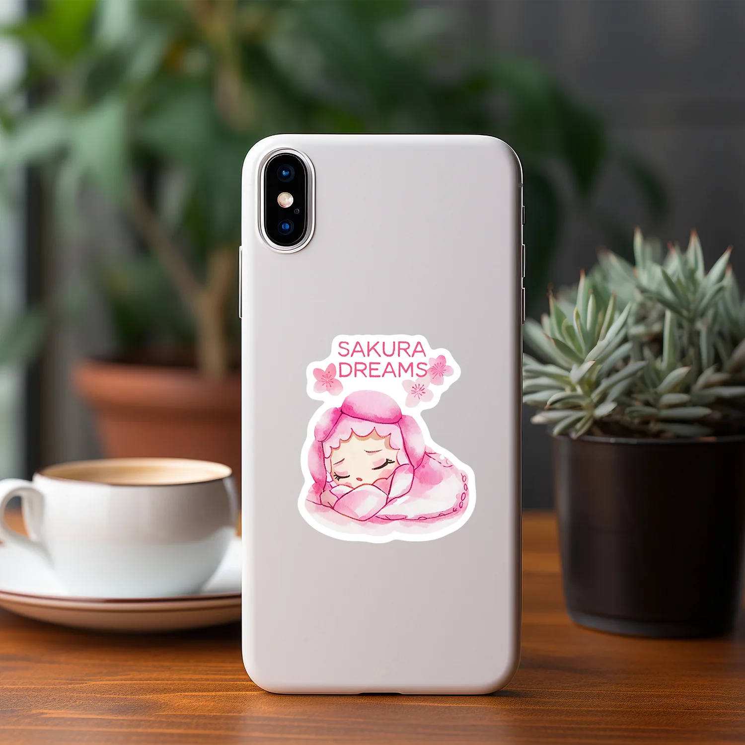 50 個水彩ピンク装飾ステッカー INS スタイル落書きおもちゃ女の子ギフト DIY デカールラップトップギター車バイク漫画ステッカー