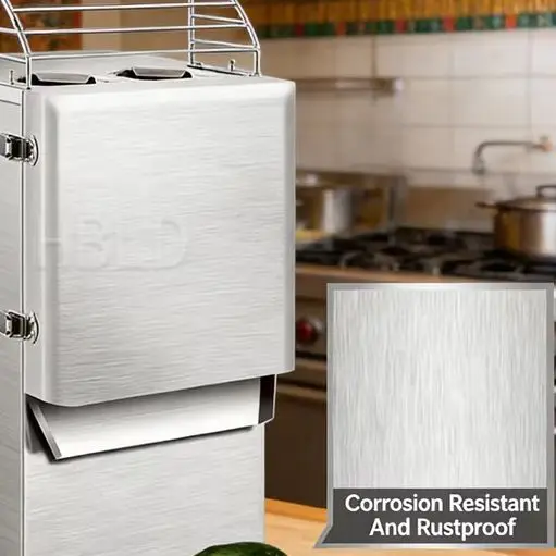 Industrial Vegetable Cutter High Performance Fully Automatic Stainless Steel Body Radish Potato Shredder Kitchen Machine