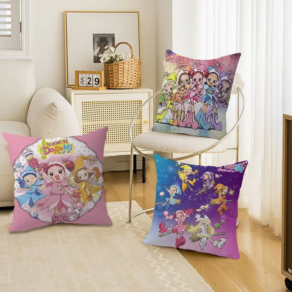 Anime Magical DoReMi Pillow Anime Pillow Sofa Bed Head Pillow Cover Cushion Cover 45x45 cm Fashion