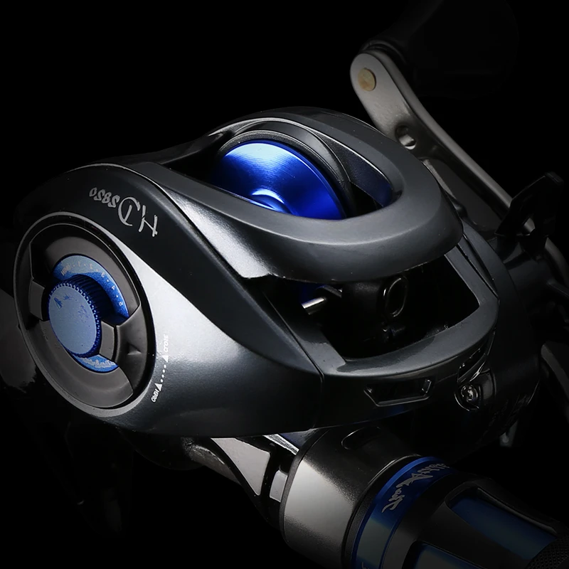 8.0:1 High Ratio 4+1 BB Magnetic Braking 8kg Drag Long Casting Power Honor Grey Blue Baitcasting Fishing Reel