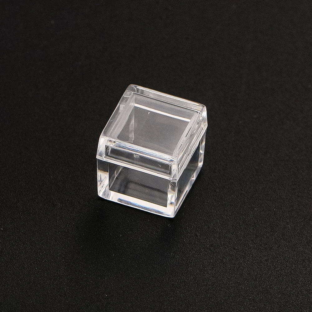 2pcs Acrylic Display Box Case for 10mm Element Cubes Periodic Table Bracket Collection Clear Storage Box Tray Show Protecter