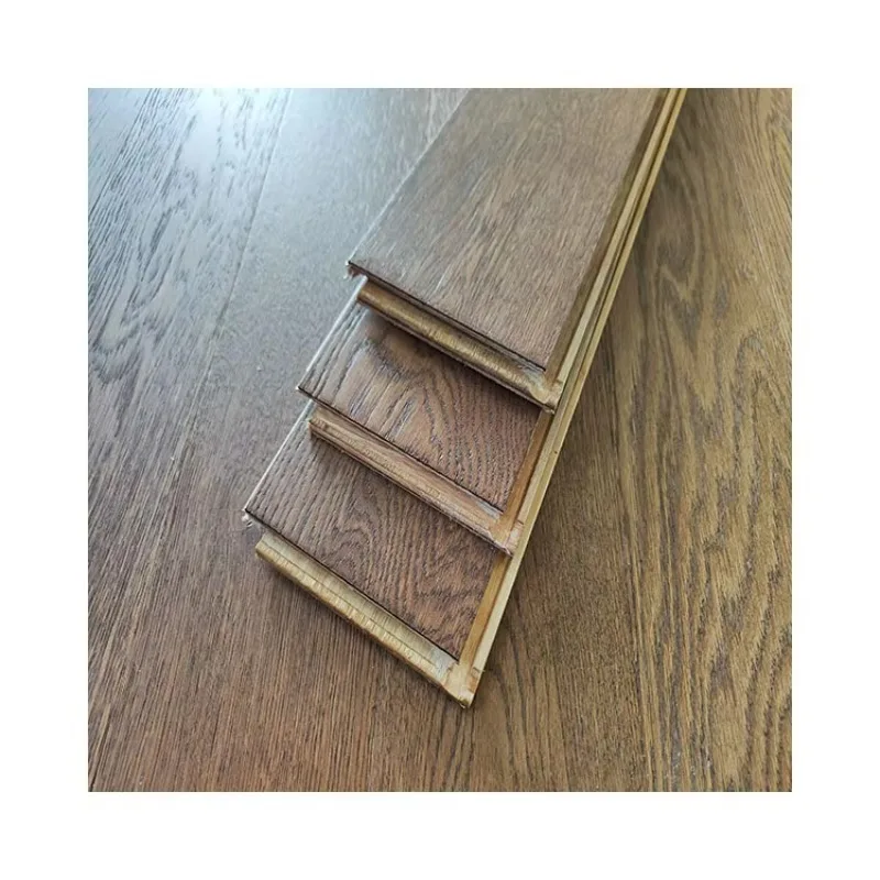 Customized size Mixed Plywood Brushed  Parquet Flooring 2mm Oak Natural Pine Residential Wooden Flooring Solid Wood