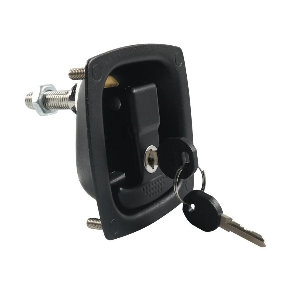 

Foldable T Handle Lock For RV Trailer Camper Zinc Alloy Compression Lock Trailer Door T-Handle Lock