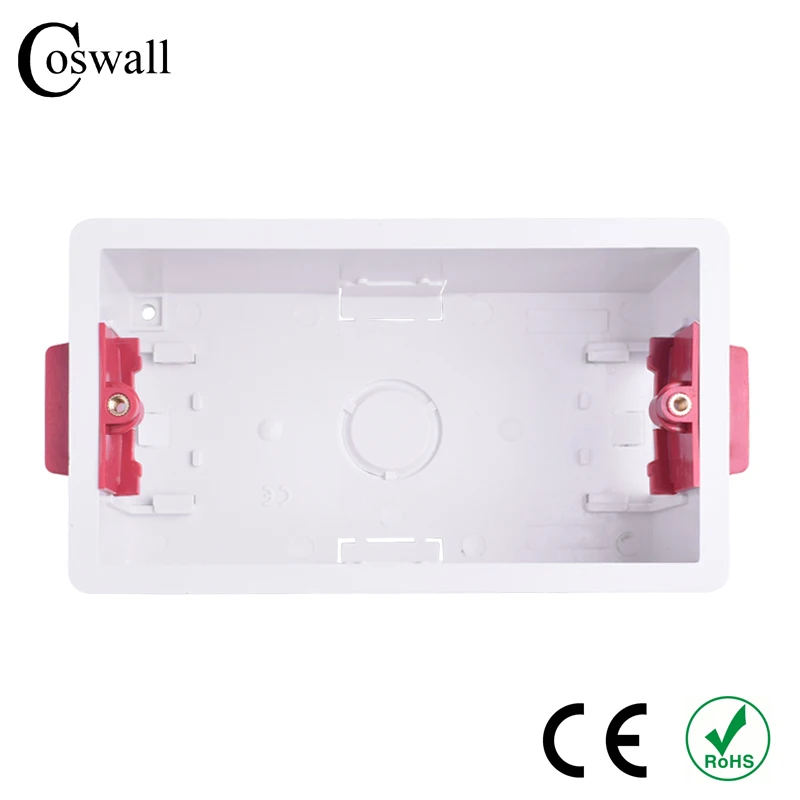 Coswall 146 Type Dry Lining Box For Gypsum Board Plasterboad Drywall 47mm / 34mm  Depth Wall Switch BOX Wall Socket Cassette