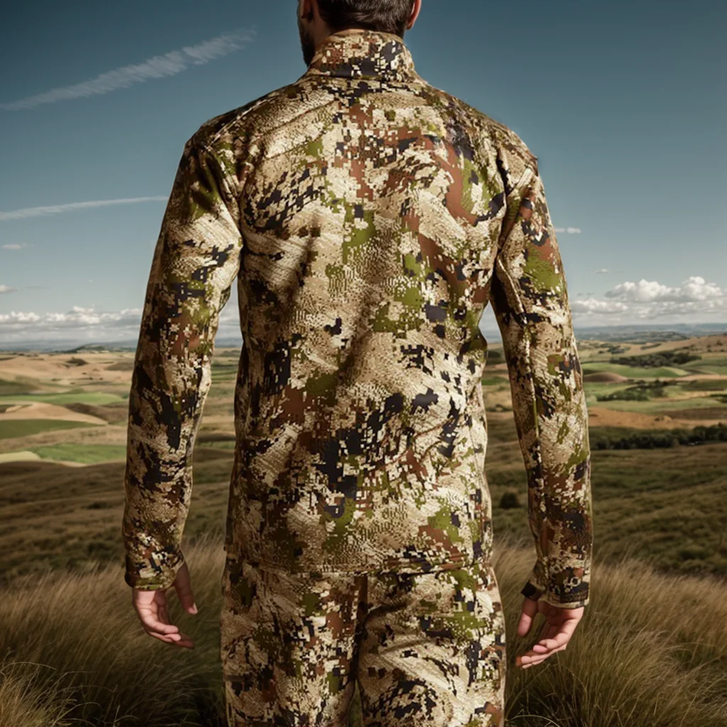 Herren Traverse Jacke 3-Lagen-Film Stehkragen Composite Polar Fleece Outdoor Tarnmuster Jagdbekleidung Angeljacke – Detail 6