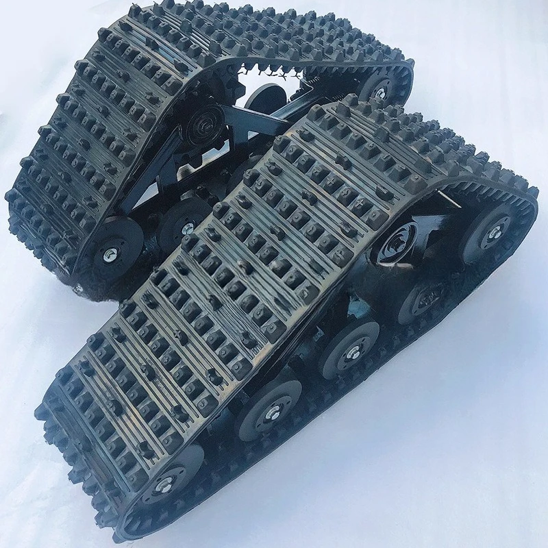 Tracked snow play rescue sled model plus triangle crawler snow mountain patrol car