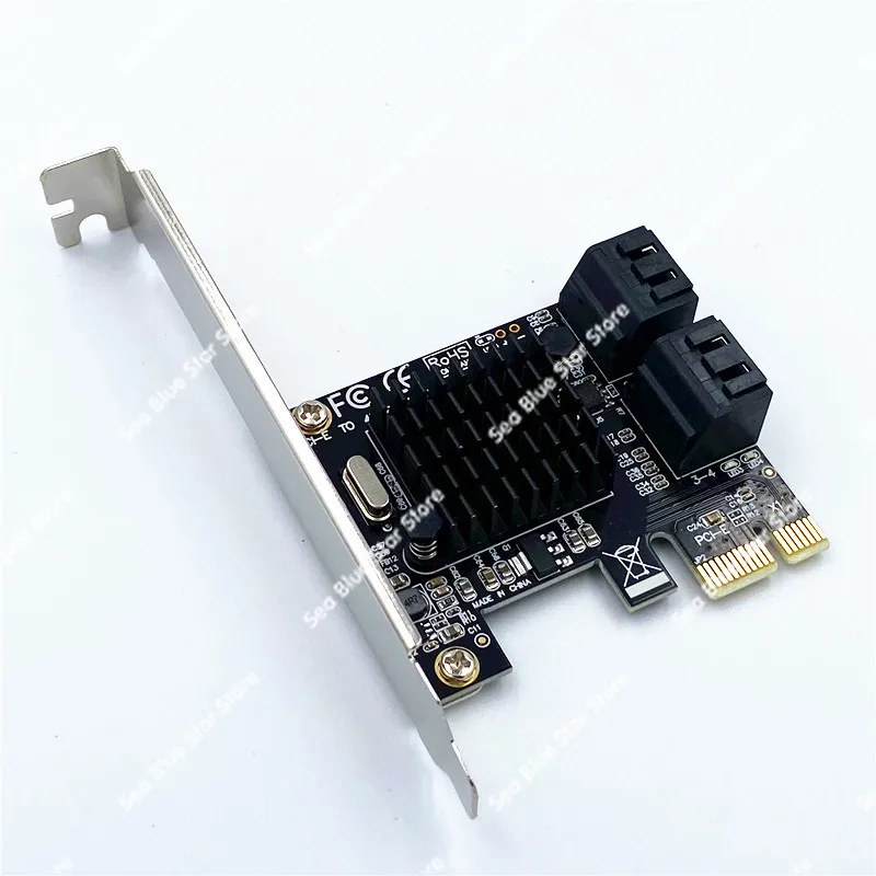 PCI-E to sata3.0 expansion card 4 ports 6G adapter hard disk IPFS hard disk card SSD solid state card