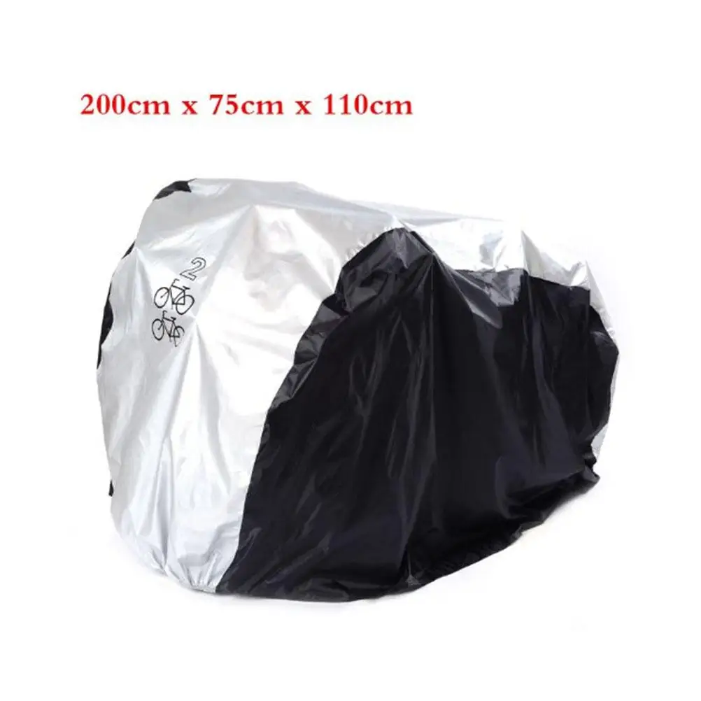 

Waterproof Cover Silver Black Double Cycle Scooter Rain UV Lightweight Foldable Storage Elastic Clips