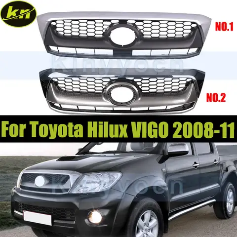 Car Front Bumper Grill Mask Radiator Grille For Toyota Hilux VIGO 2008 2009 2010 2011 Car Front Bumper Mesh Grille