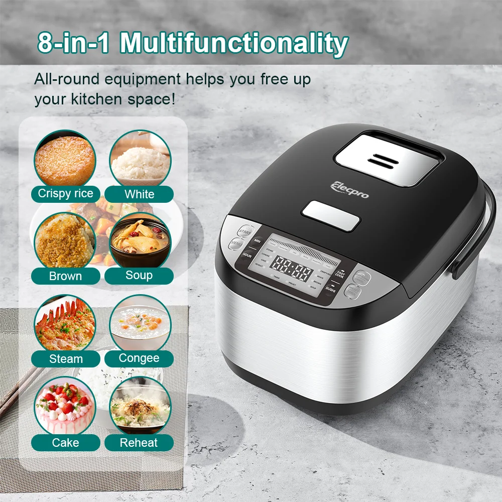 Elecpro 1.8L Rice Cooker with  - Rice Cooker 10 Cup 评论和价格