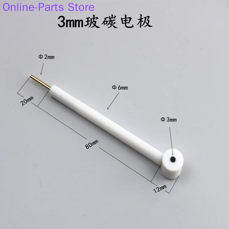 L-shaped Glassy Carbon Electrode 3mm/4mm/5mm/6mm/8mm/10mm Glassy Carbon Electrode Electrochemical Working Electrode