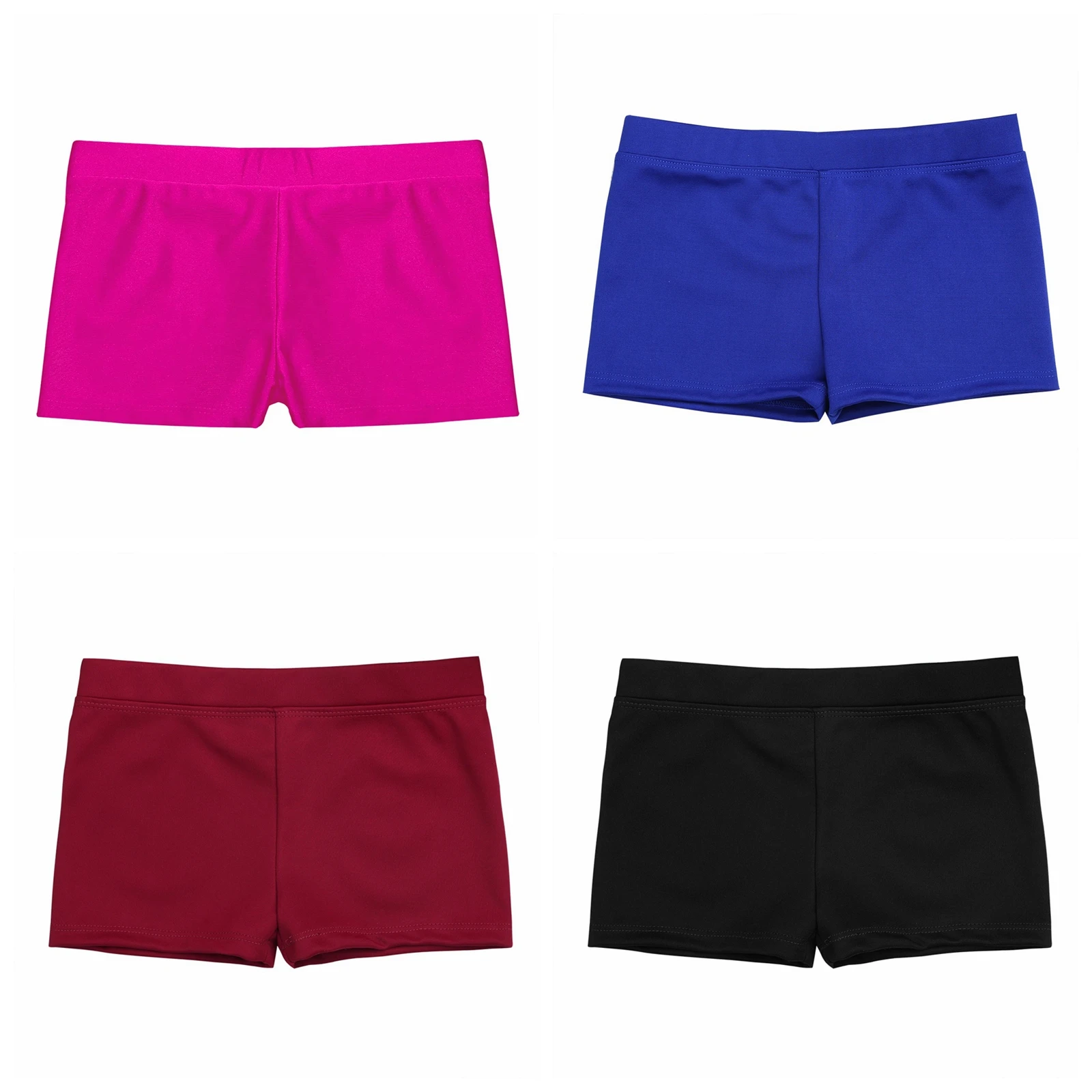 

Swimwear Children Trunks Swimming Shorts Girls Boy-cut Shorts Stretchy Gymnastics Ballet Dance Shorts Leggings Beach Short Pants