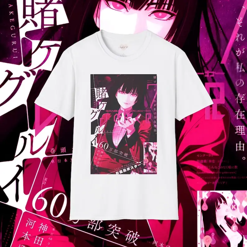 Kakegurui Shirt Vintage Anime T-Shirt Retro Manga Merch Unisex Shirts