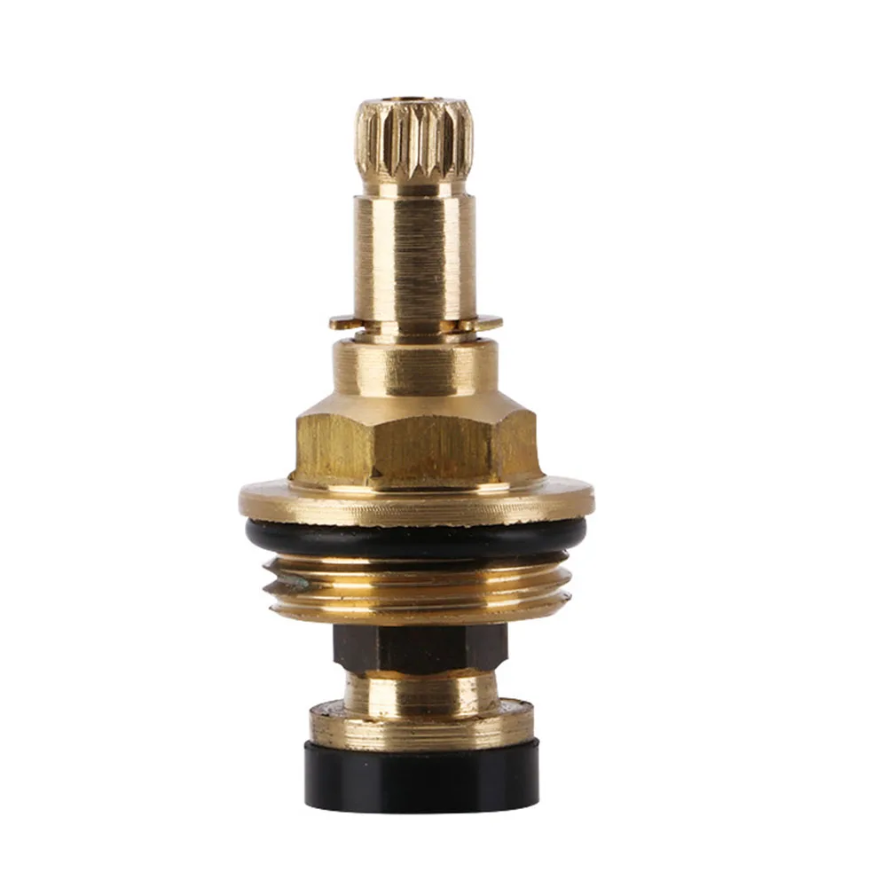 Brass Slow Opening Spool Faucet Hot And Cold Water Taps Spool G1/2 Bsp 20Tooth Sprayer Head Kitchen Spool Faucet Fixture Parts