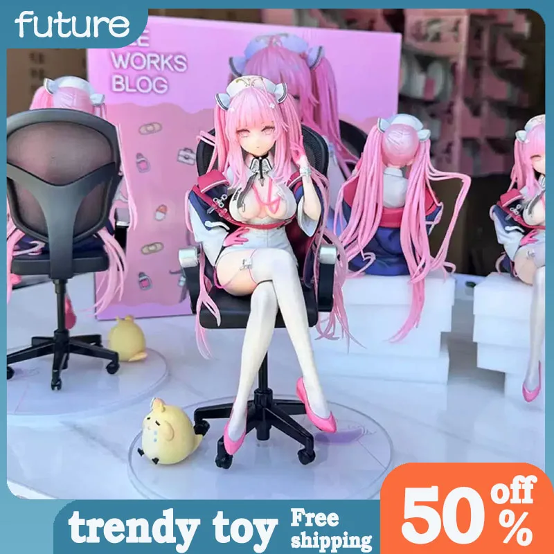 

22cm ‌Azur Lane Figure Hms Perseus Nurse Uniform Beautiful Girl Anime Collectible Model Desktop Decorations Holiday Gift Toy