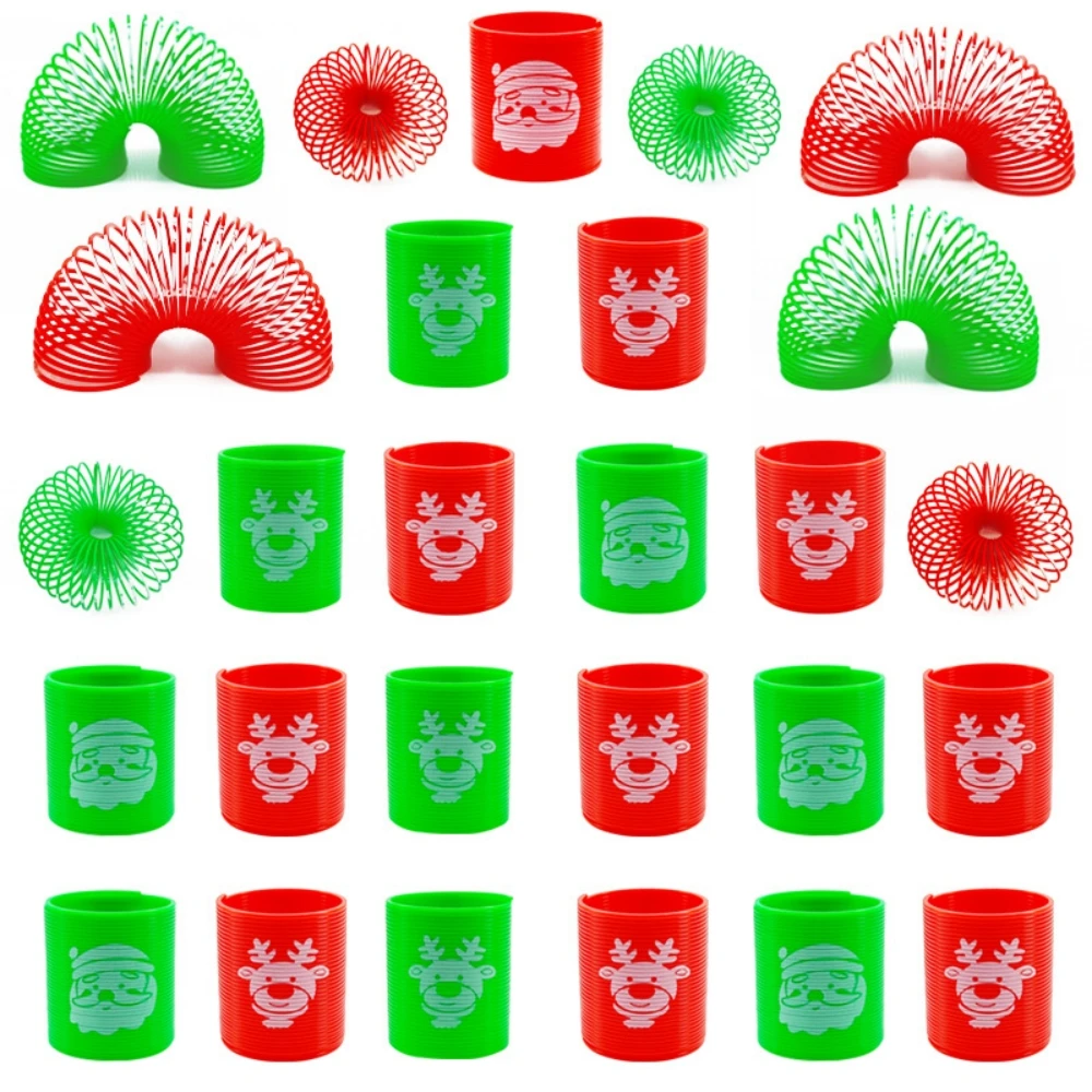 12/24/36PC divertido Mini Santa Claus Reno juego de primavera para fiesta de Navidad Año nuevo carnaval fiesta Festival de Primavera relleno de regalo