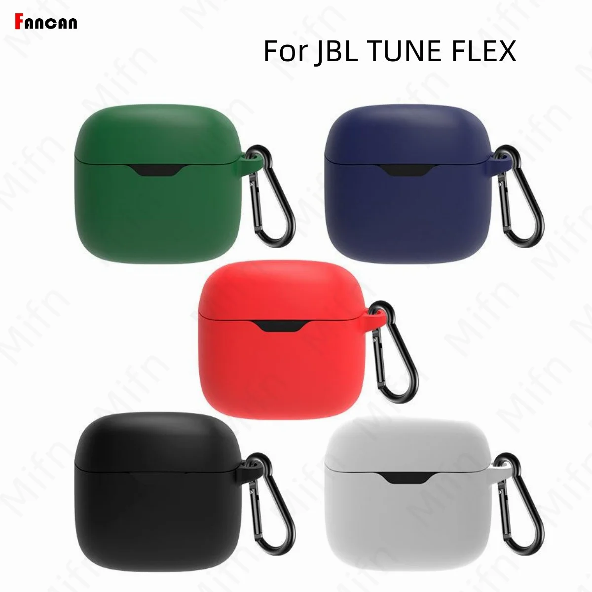 ل JBL لحن فليكس حالة عدم الانزلاق سيليكون سماعة لاسلكية تعمل بالبلوتوث سماعات غطاء مع هوك حماية الحال بالنسبة JBL لحن فليكس Fundas