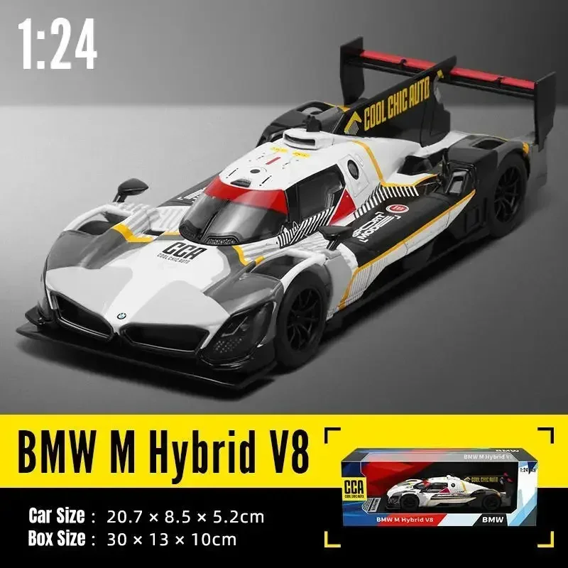 

1/24 BMW M Hybrid V8 LMDh Motorsport Rally Racing CCA литой под давлением металлический игрушечный автомобиль миниатюрная модель автомобиля коллекция подарок для детей мальчиков