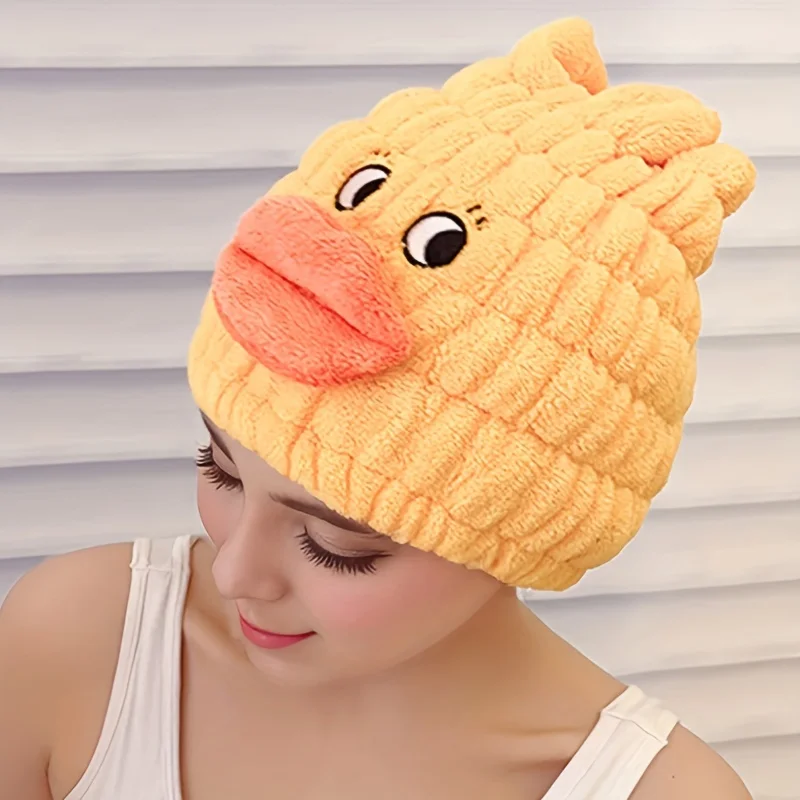 

1Pc Super Absorbent Hair Drying Turban Towel – Cute Quick Dry Bath Cap for Women, Soft Microfiber Wrap, Fast Drying Hair Towel